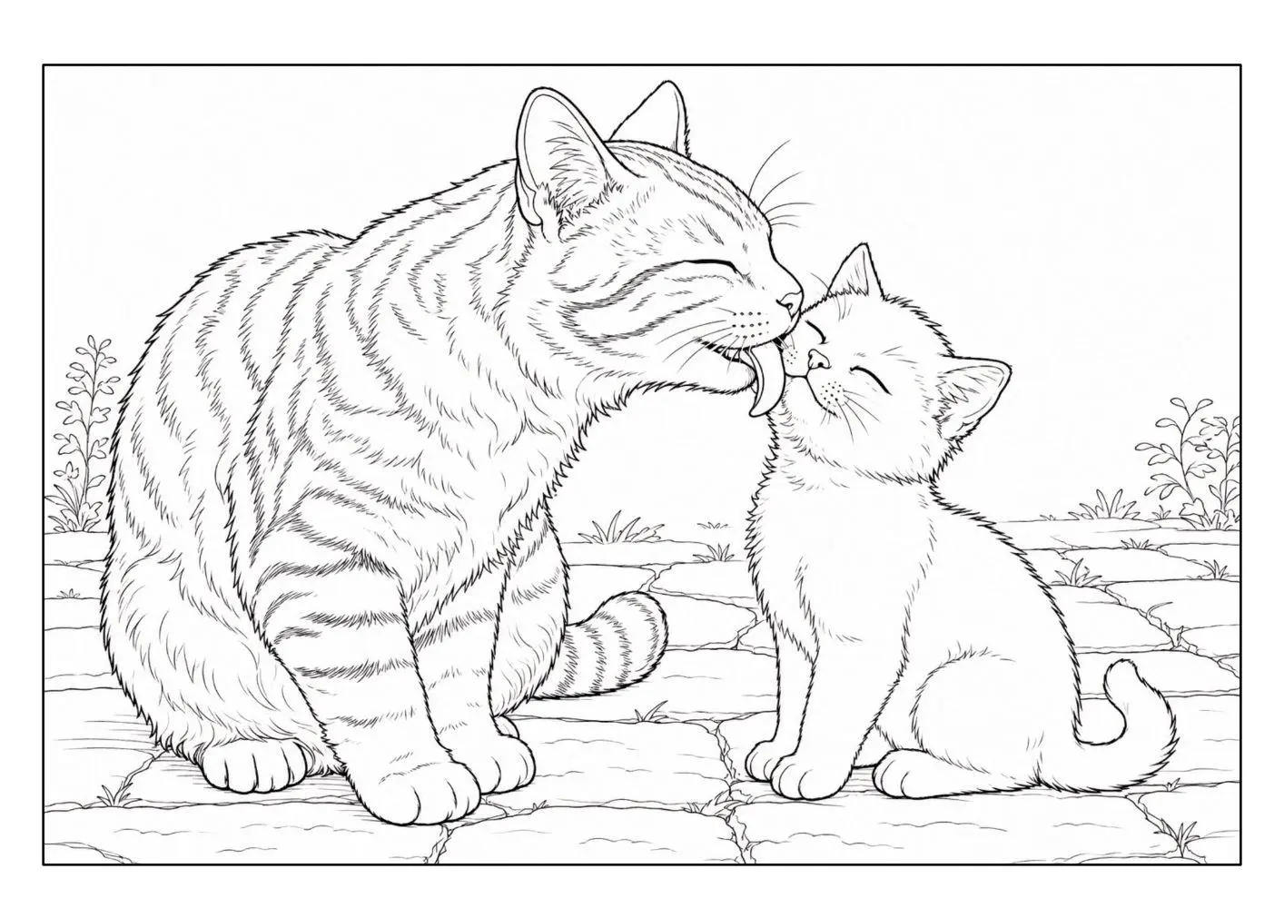 Bild: 9783986572907 | Katzen Malbuch für Kinder ab 8 Jahren und Erwachsene mit 50...