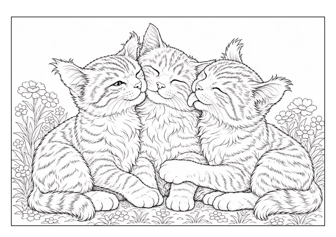 Bild: 9783986572907 | Katzen Malbuch für Kinder ab 8 Jahren und Erwachsene mit 50...