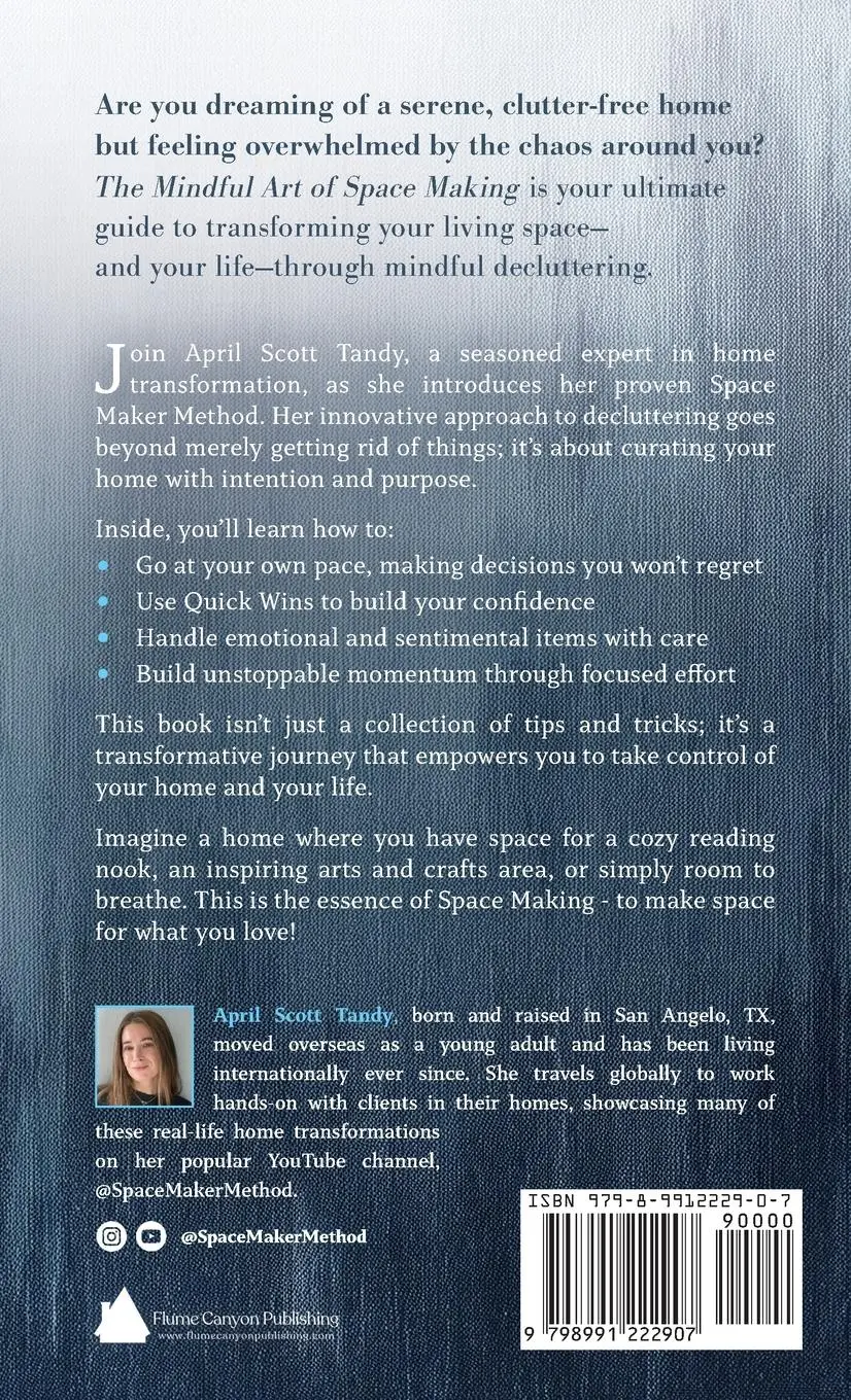 Rückseite: 9798991222907 | The Mindful Art of Space Making | April Scott Tandy | Buch | Englisch