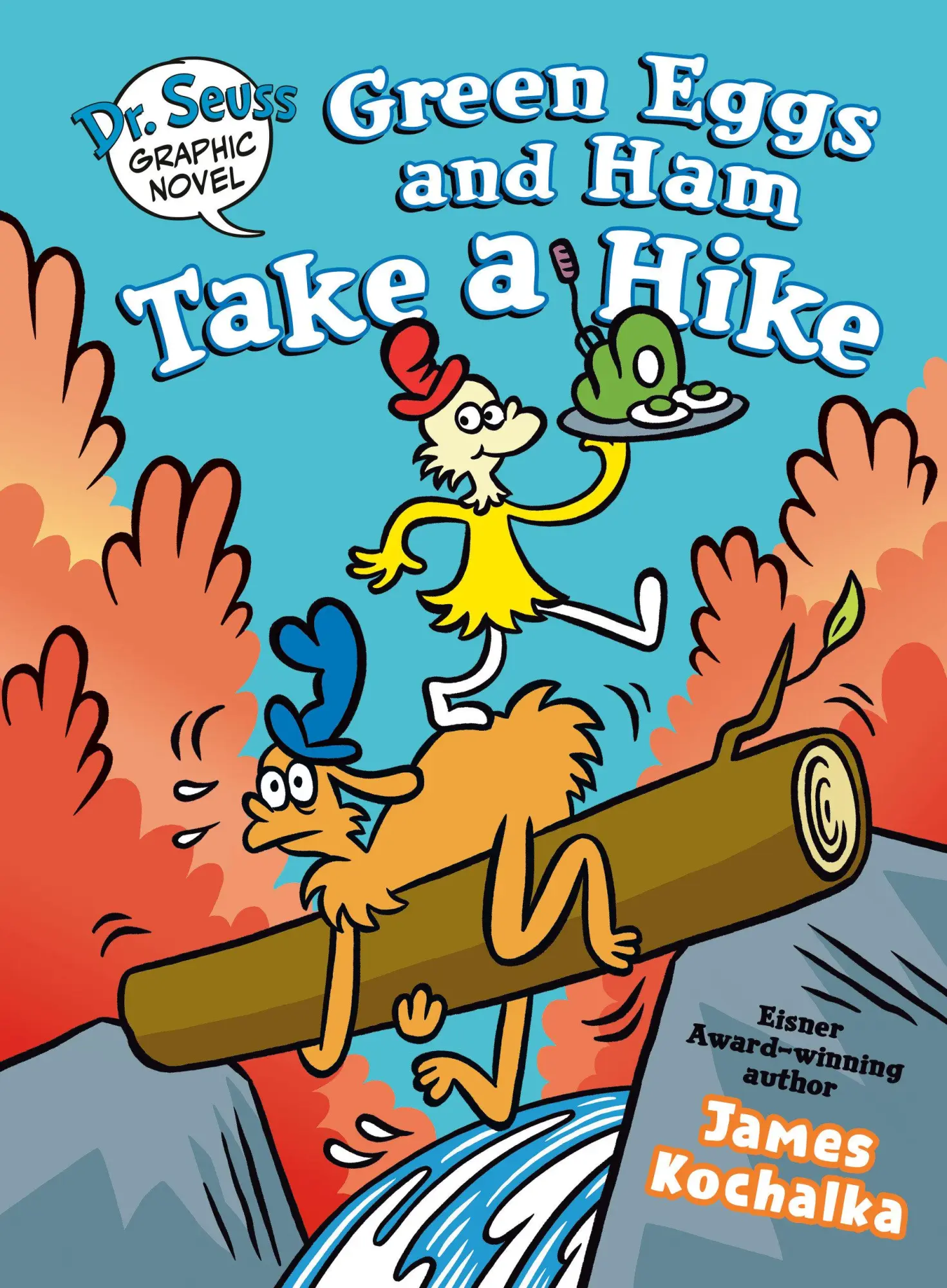 Cover: 9780593703007 | Dr. Seuss Graphic Novel: Green Eggs and Ham Take a Hike | Kochalka