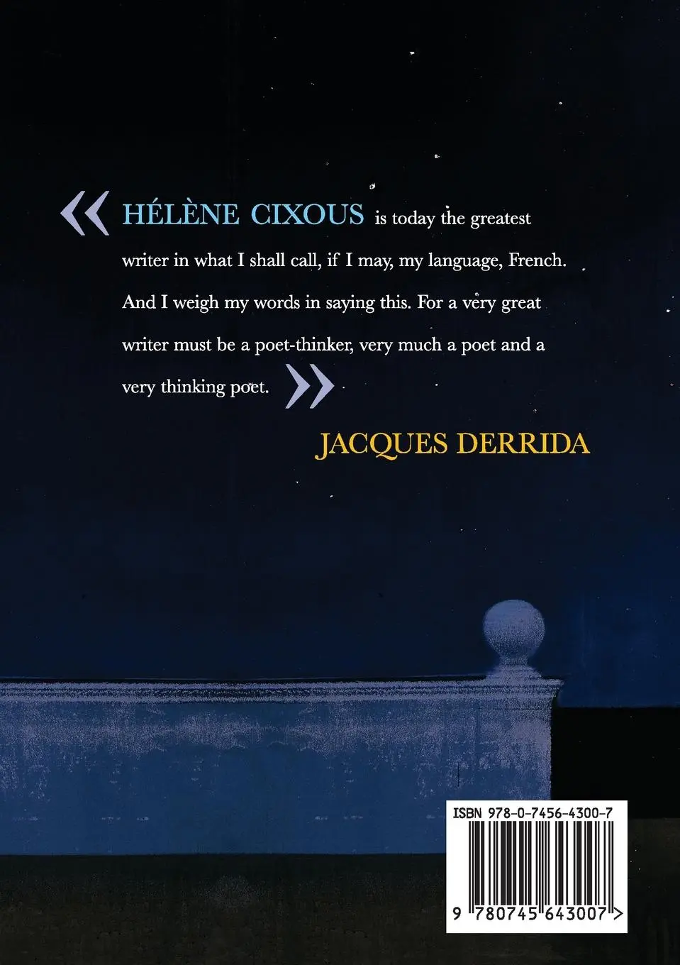Rückseite: 9780745643007 | Hyperdream | Hélène Cixous | Taschenbuch | Kartoniert / Broschiert