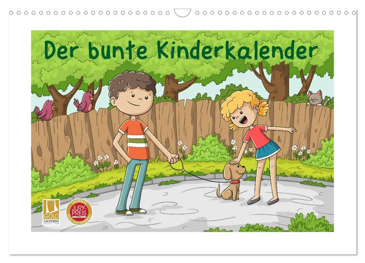 Cover: 9783457703007 | Der bunte Kinderkalender (Wandkalender 2026 DIN A3 quer), CALVENDO...