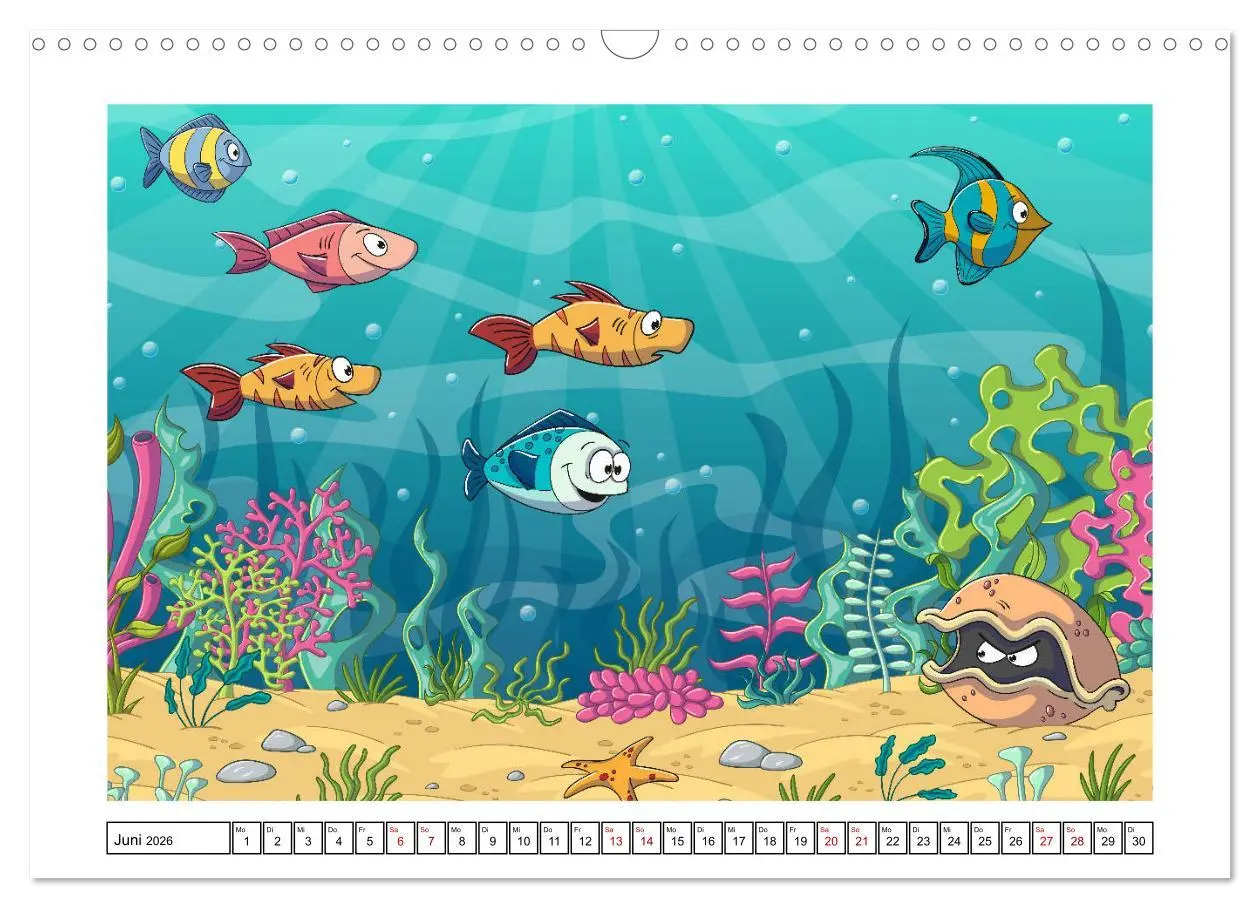 Bild: 9783457703007 | Der bunte Kinderkalender (Wandkalender 2026 DIN A3 quer), CALVENDO...