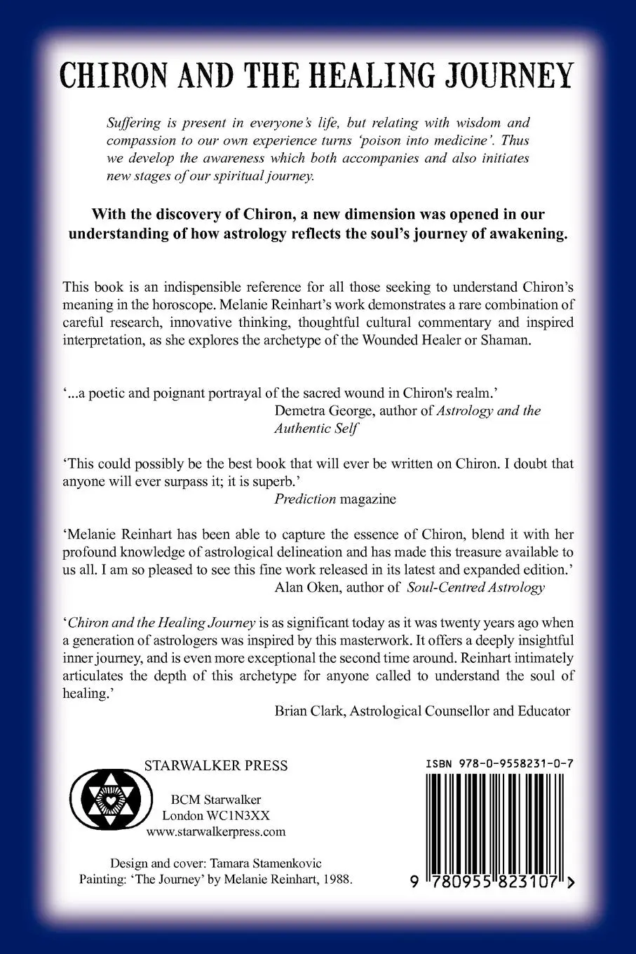 Rückseite: 9780955823107 | Chiron and the Healing Journey | Melanie Reinhart | Taschenbuch | 2010