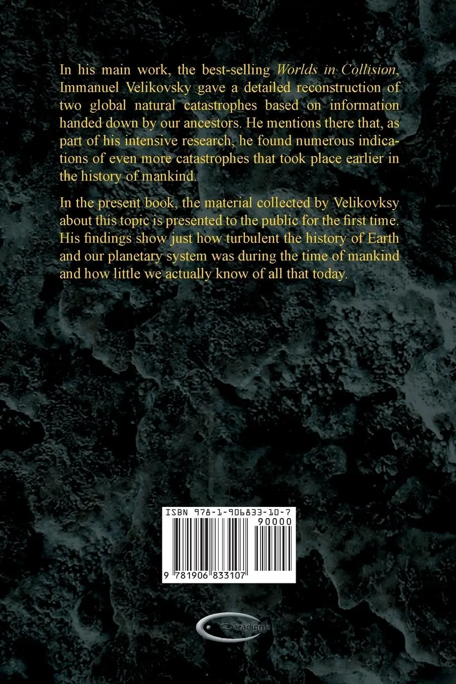 Rückseite: 9781906833107 | In the Beginning | Immanuel Velikovsky | Taschenbuch | Englisch | 2020