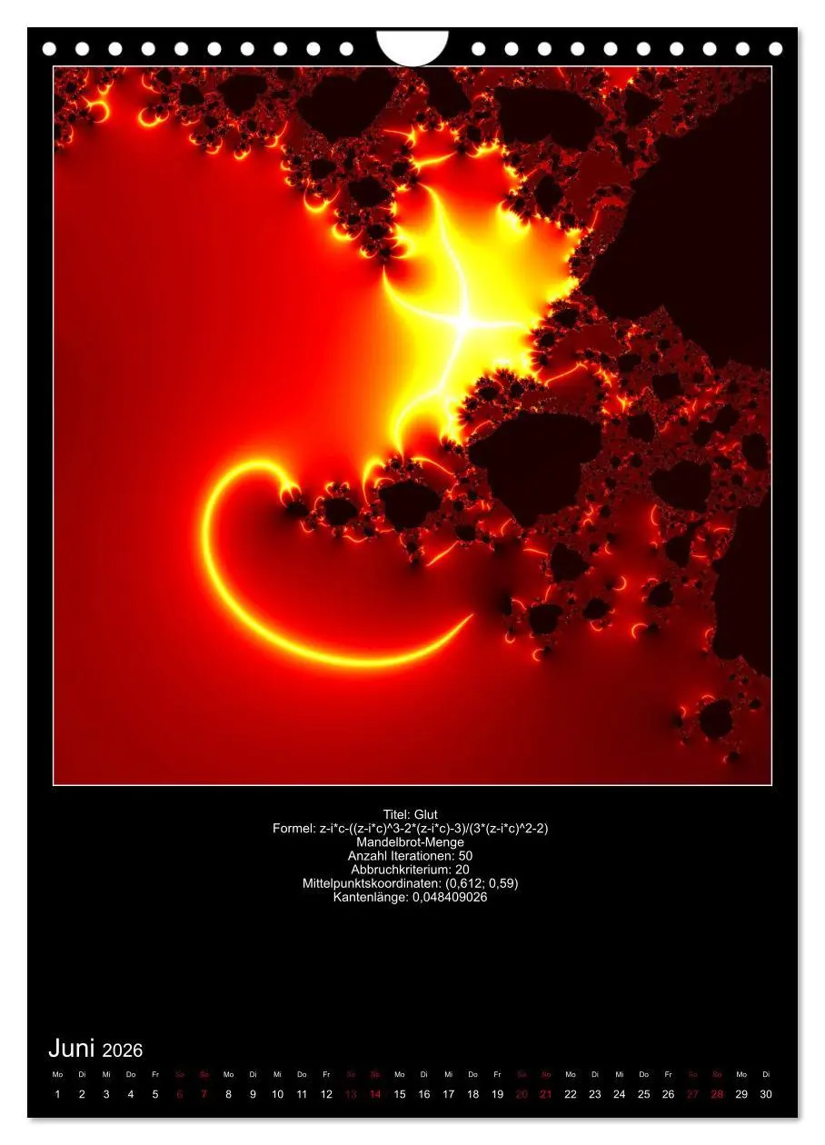 Bild: 9783516403107 | Fraktale zum Selbstnachrechnen (Wandkalender 2026 DIN A4 hoch),...
