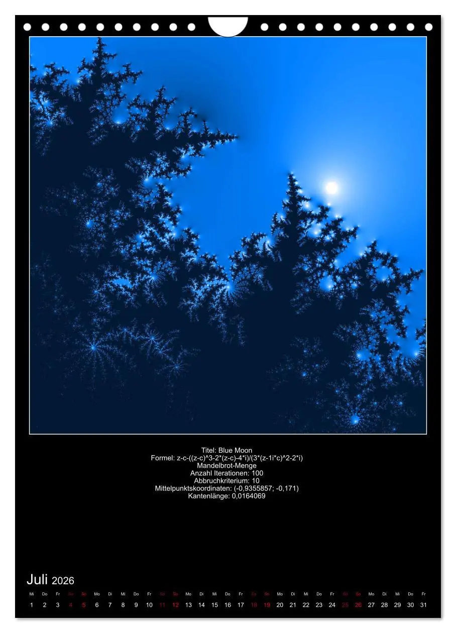 Bild: 9783516403107 | Fraktale zum Selbstnachrechnen (Wandkalender 2026 DIN A4 hoch),...