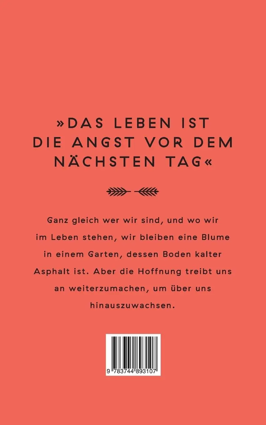 Rückseite: 9783744893107 | Asphaltblume | Anastasia Weimer | Taschenbuch | Paperback | 172 S.