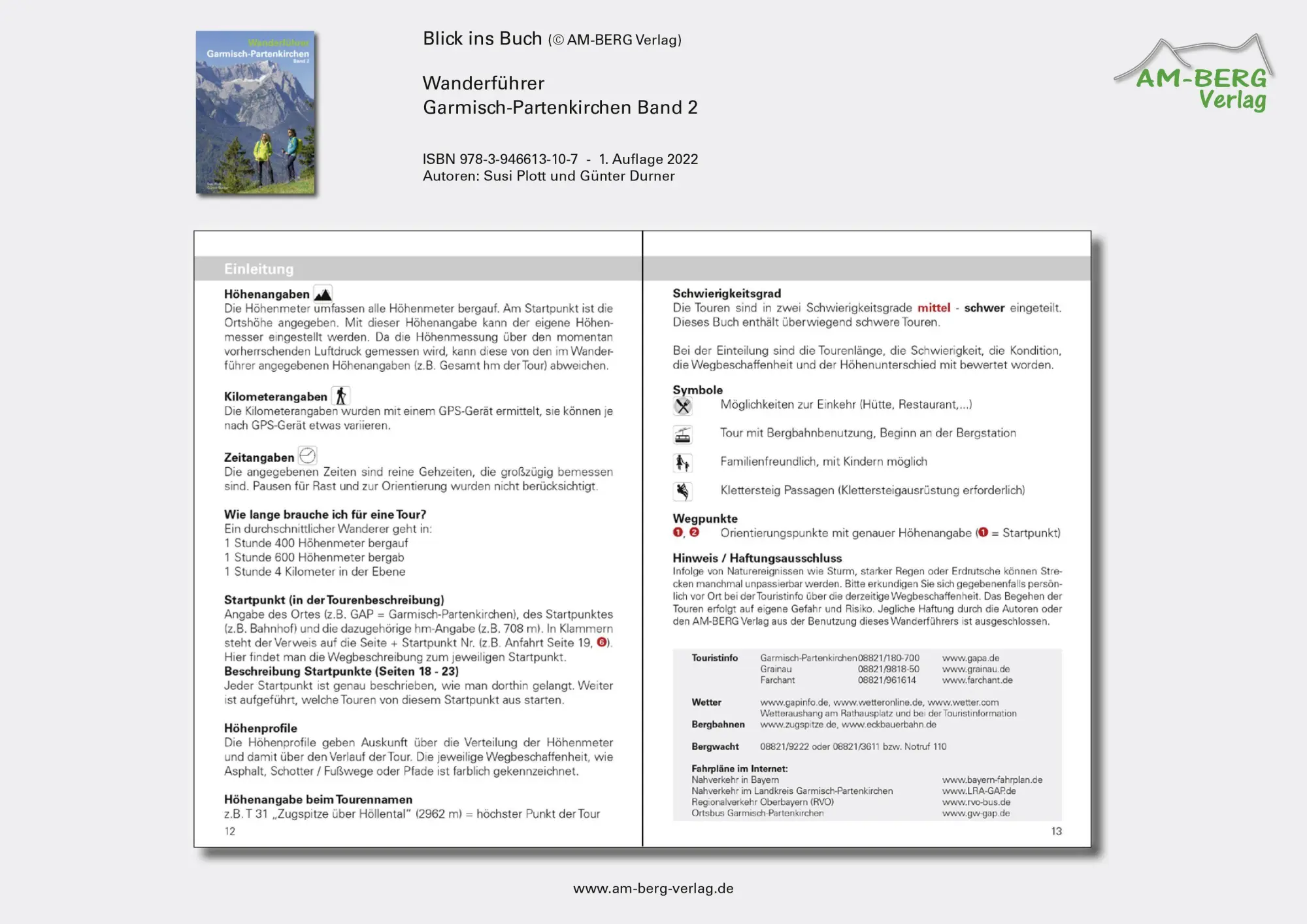 Bild: 9783946613107 | Wanderführer Garmisch-Partenkirchen Band 2 | Susi Plott (u. a.) | Buch