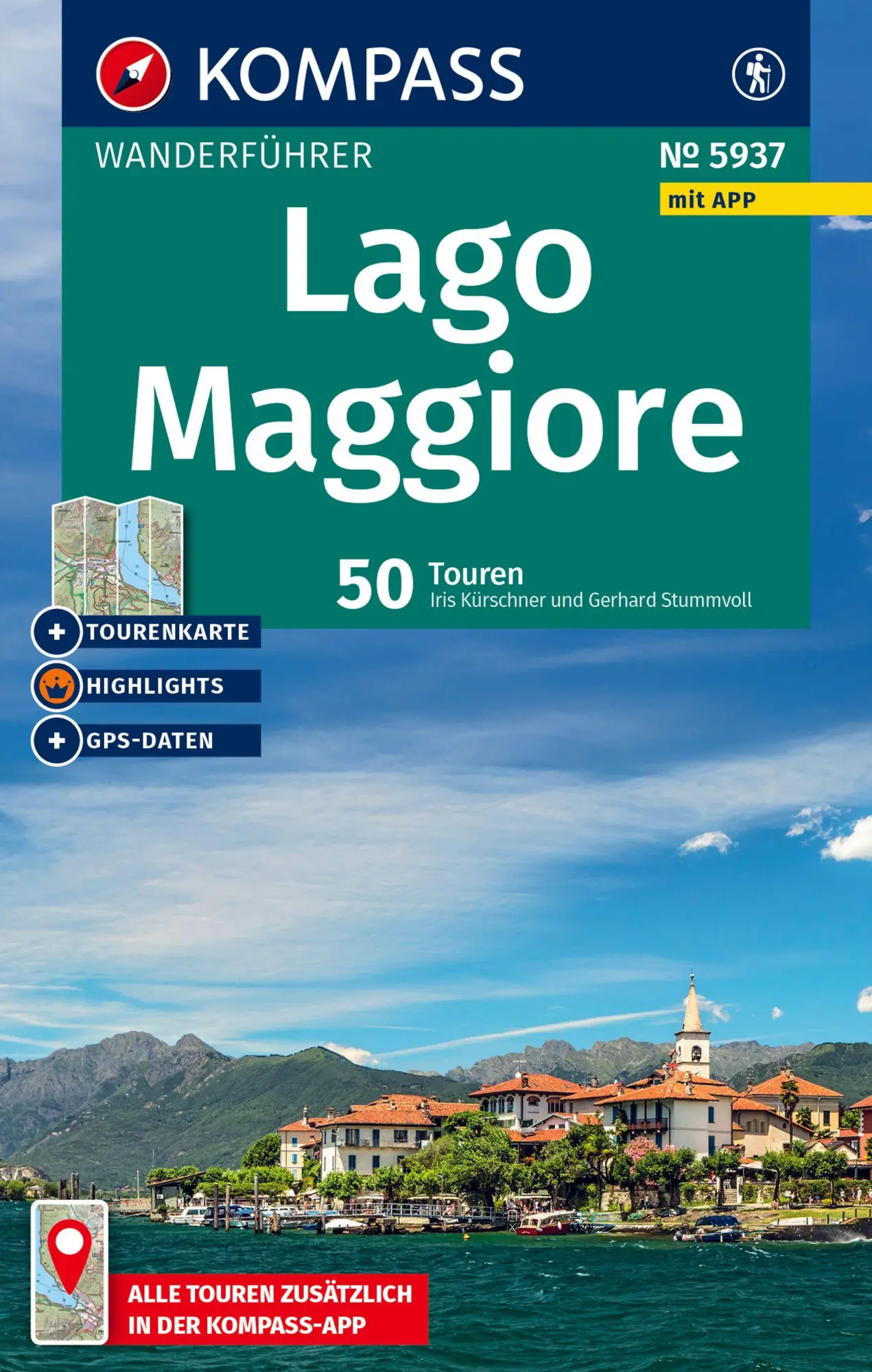 Cover: 9783991543107 | KOMPASS Wanderführer Lago Maggiore, 50 Touren mit Extra-Tourenkarte