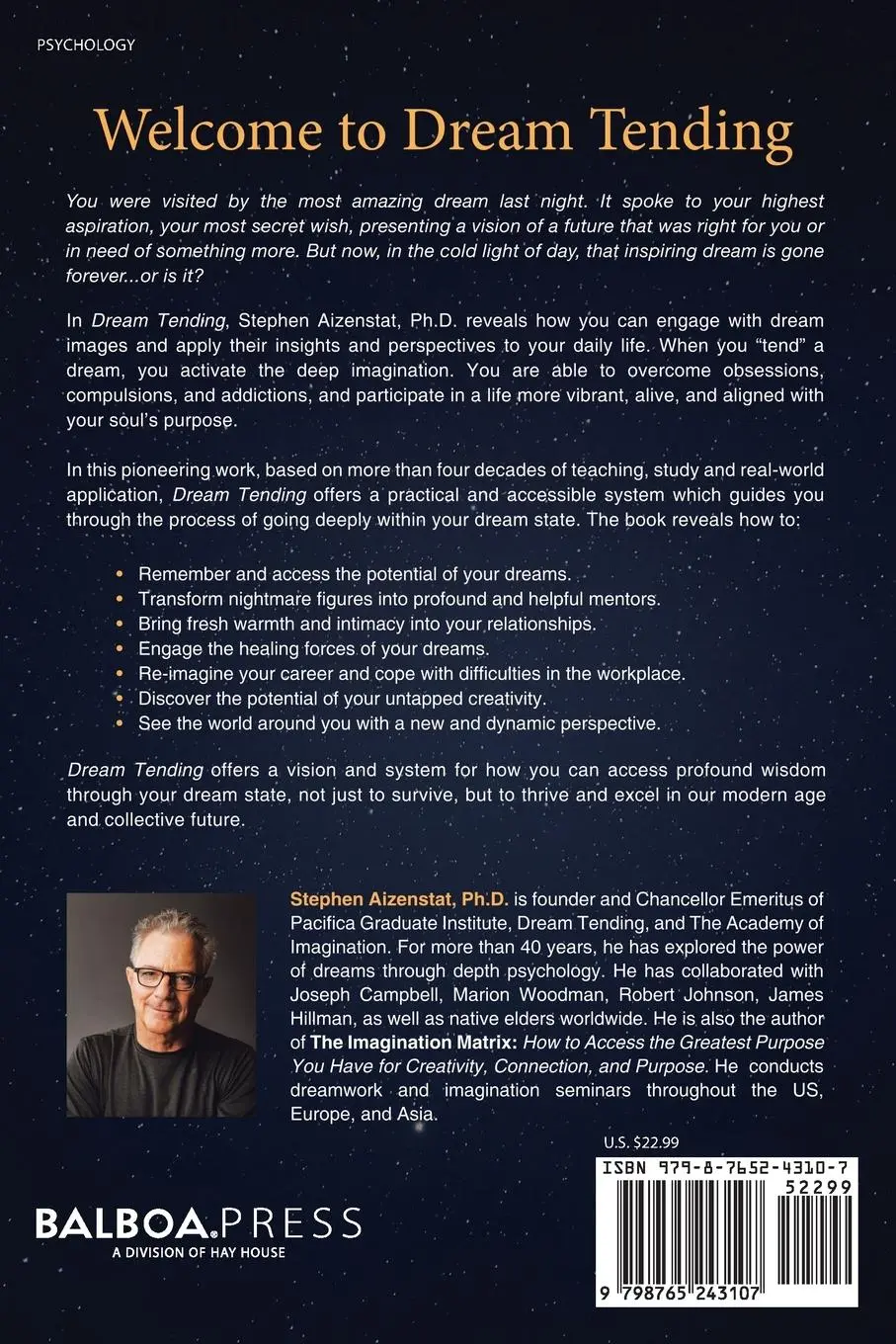 Rückseite: 9798765243107 | Dream Tending | Stephen Aizenstat | Taschenbuch | Englisch | 2024