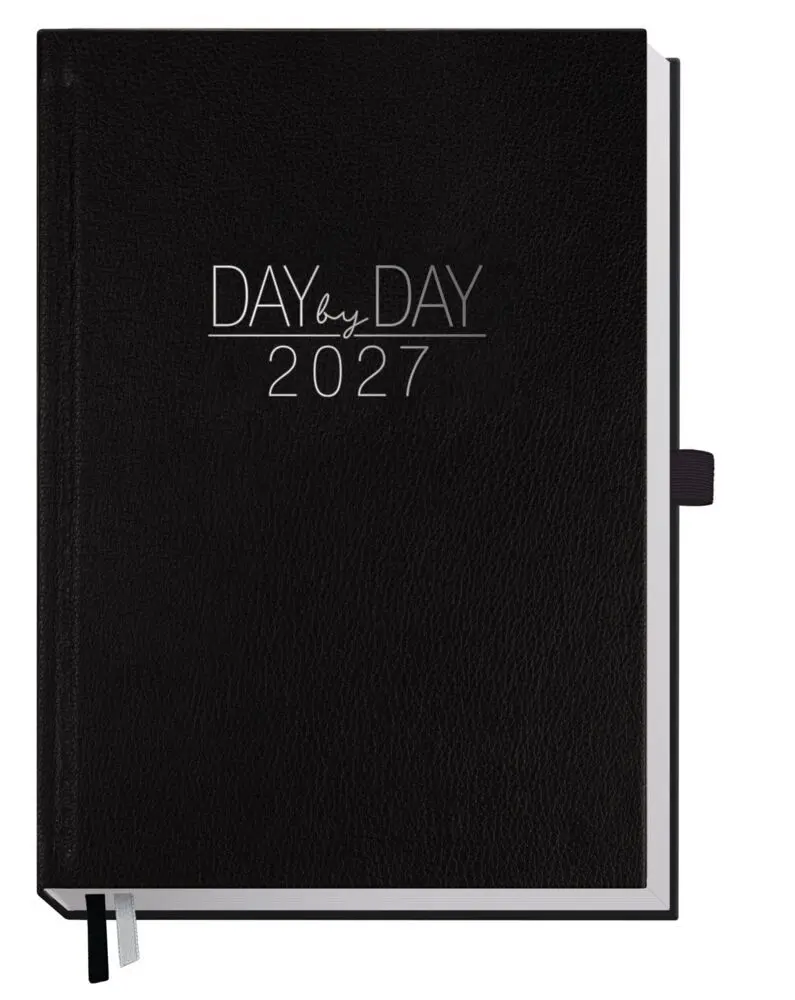 Cover: 4029357113207 | Organizer Day by Day A5 2027 | Motiv [Schwarz] 1 Tag/Seite | GmbH
