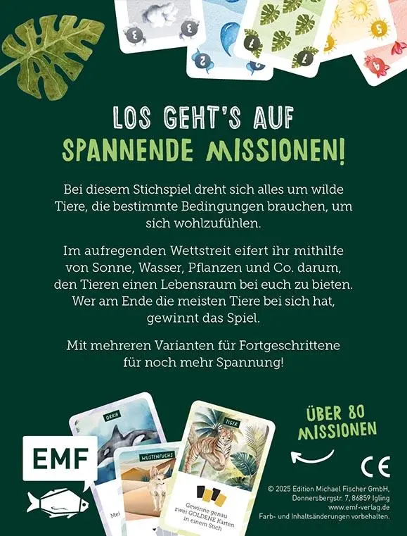 Rückseite: 4260478343207 | Kartenspiel: Mission: Wild Life | Stefan Freund | Spiel | 128 S.