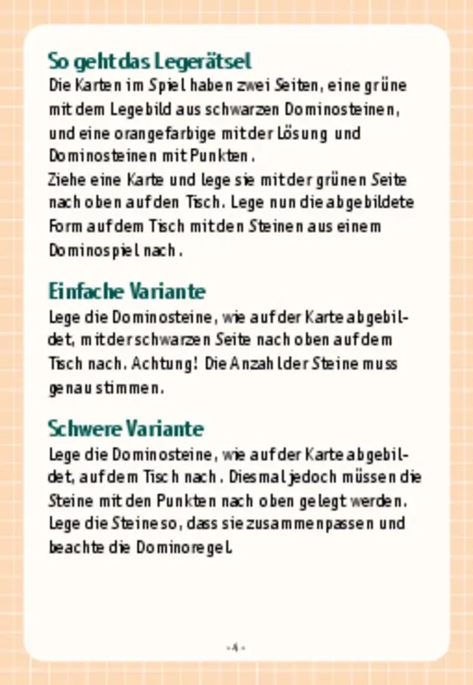 Bild: 4260694923207 | Tüfteln und Knobeln mit Dominosteinen. 30 Karten mit kniffligen...