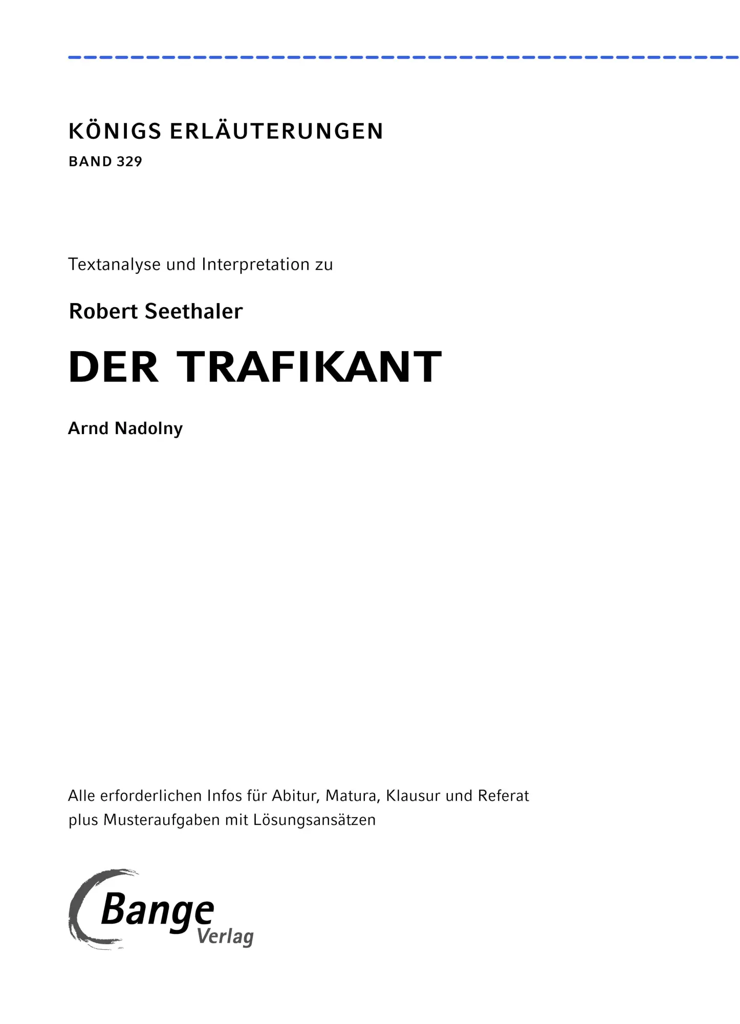 Bild: 9783129303207 | Der Trafikant von Robert Seethaler - Textanalyse und Interpretation