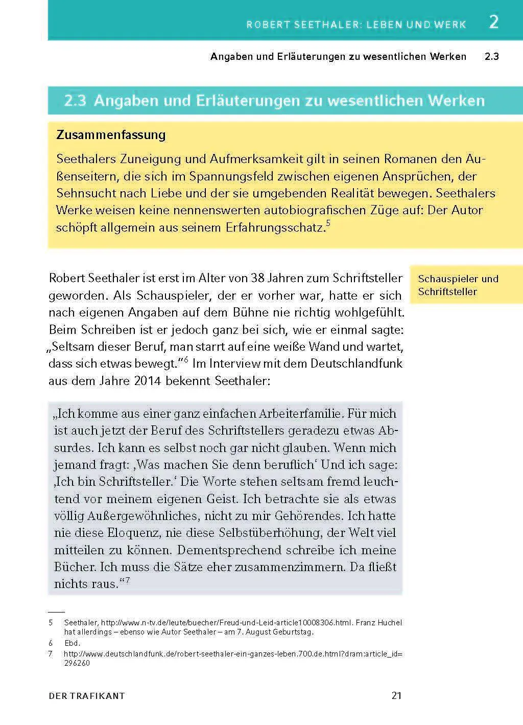 Bild: 9783129303207 | Der Trafikant von Robert Seethaler - Textanalyse und Interpretation