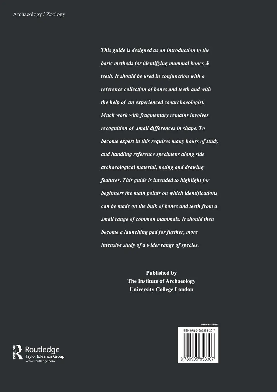 Rückseite: 9780905853307 | Mammal Bones and Teeth | Simon Hillson | Taschenbuch | Englisch | 2009