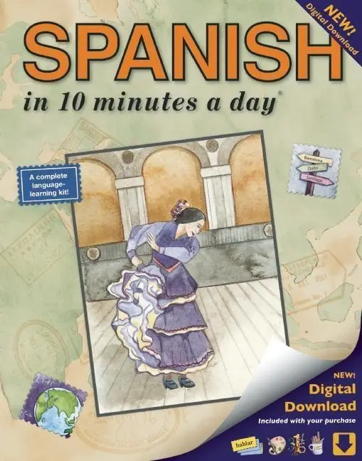Cover: 9781931873307 | SPANISH in 10 minutes a day | New Digital Download | Kristine Kershul