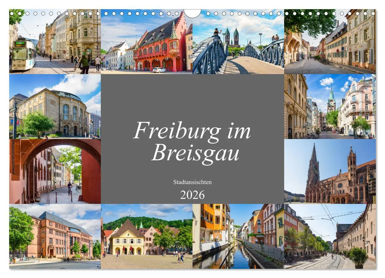 Cover: 9783457913307 | Freiburg im Breisgau Impressionen (Wandkalender 2026 DIN A3 quer),...