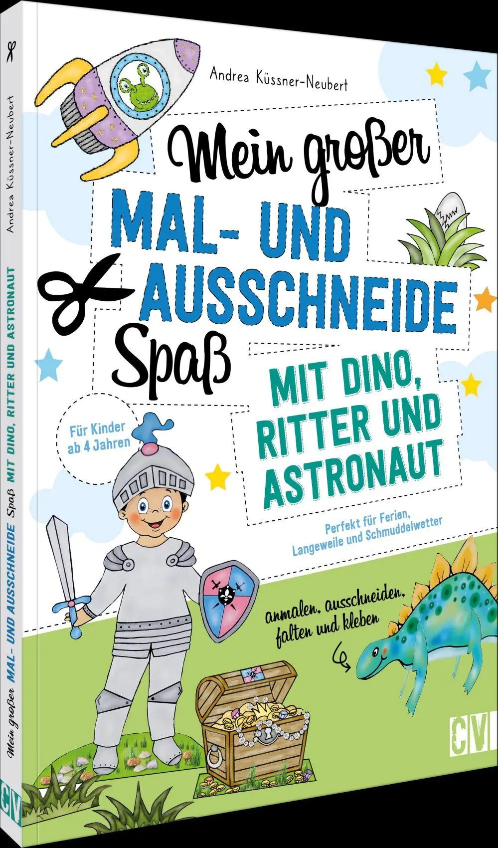 Cover: 9783841103307 | Mein großer Mal- und Ausschneidespaß mit Dino, Ritter und Astronaut