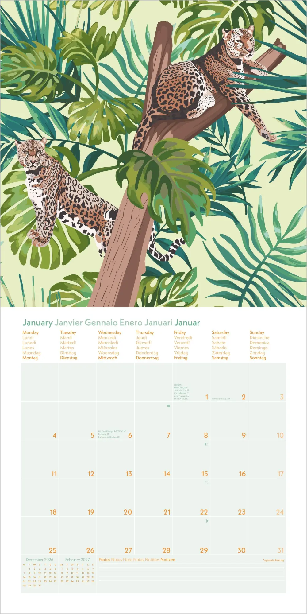 Bild: 4069095013407 | Jungle 2027 | Neumann Verlage GmbH &amp; Co KG | Kalender | 14 S. | 2027