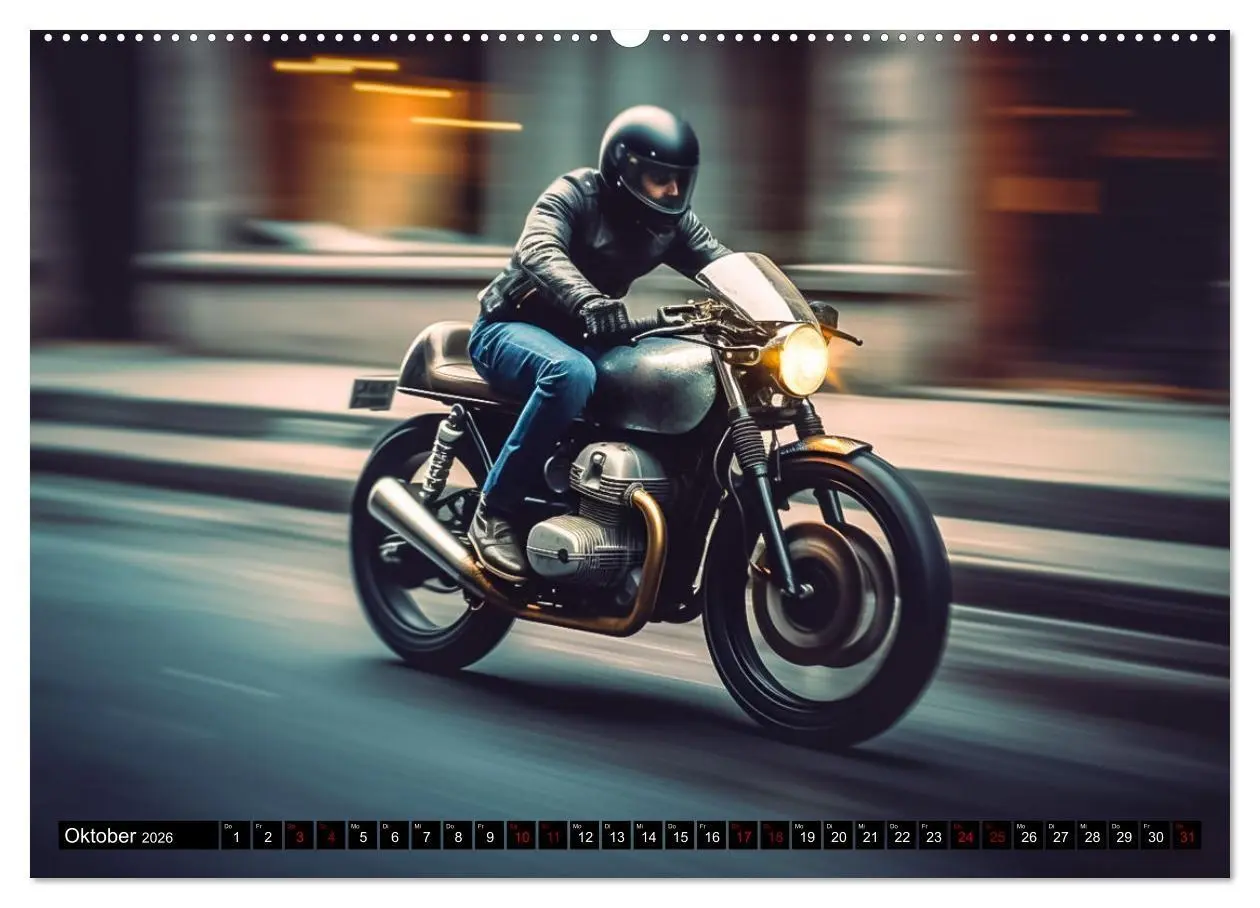 Bild: 9783457523407 | Urban Biker (hochwertiger Premium Wandkalender 2026 DIN A2 quer),...