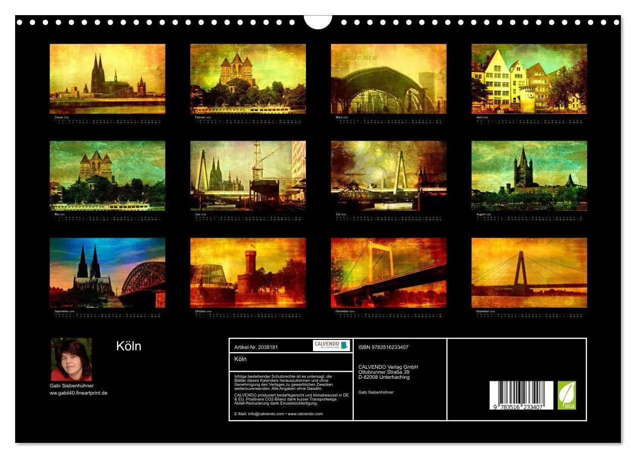 Bild: 9783516233407 | Köln (Wandkalender 2026 DIN A3 quer), CALVENDO Monatskalender | 2026