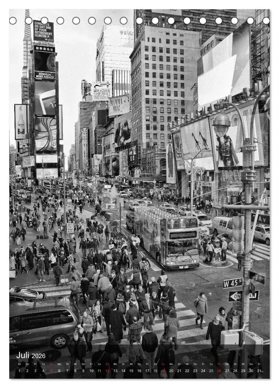 Bild: 9783516473407 | New York - The Big Apple (Tischkalender 2026 DIN A5 hoch), CALVENDO...