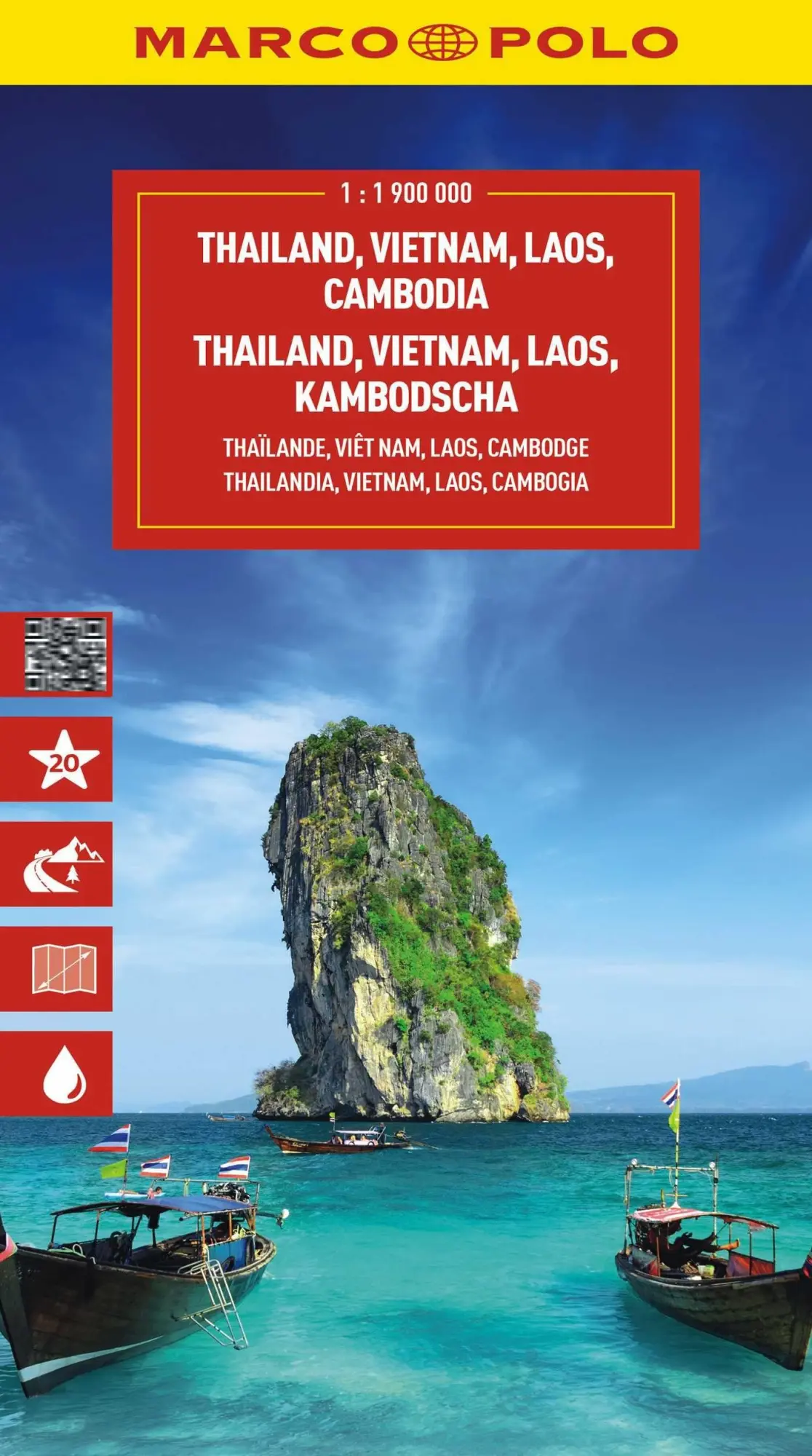 Cover: 9783575023407 | MARCO POLO Reisekarte Thailand, Vietnam 1:1,9 Mio. | (Land-)Karte