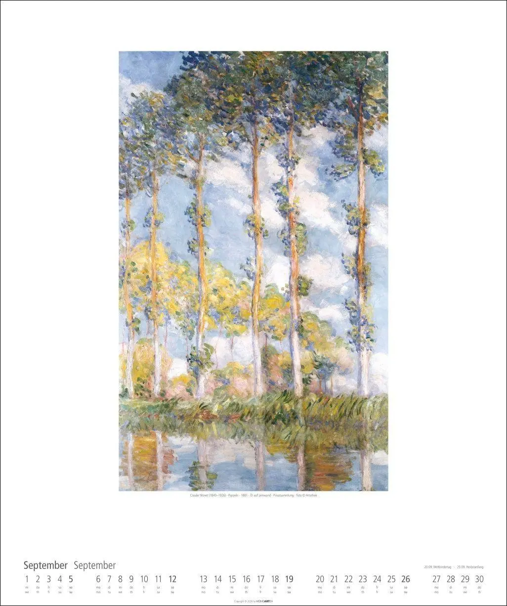 Bild: 9783839903407 | Claude Monet Kalender 2027 | Claude Monet | Kalender | Spiralbindung
