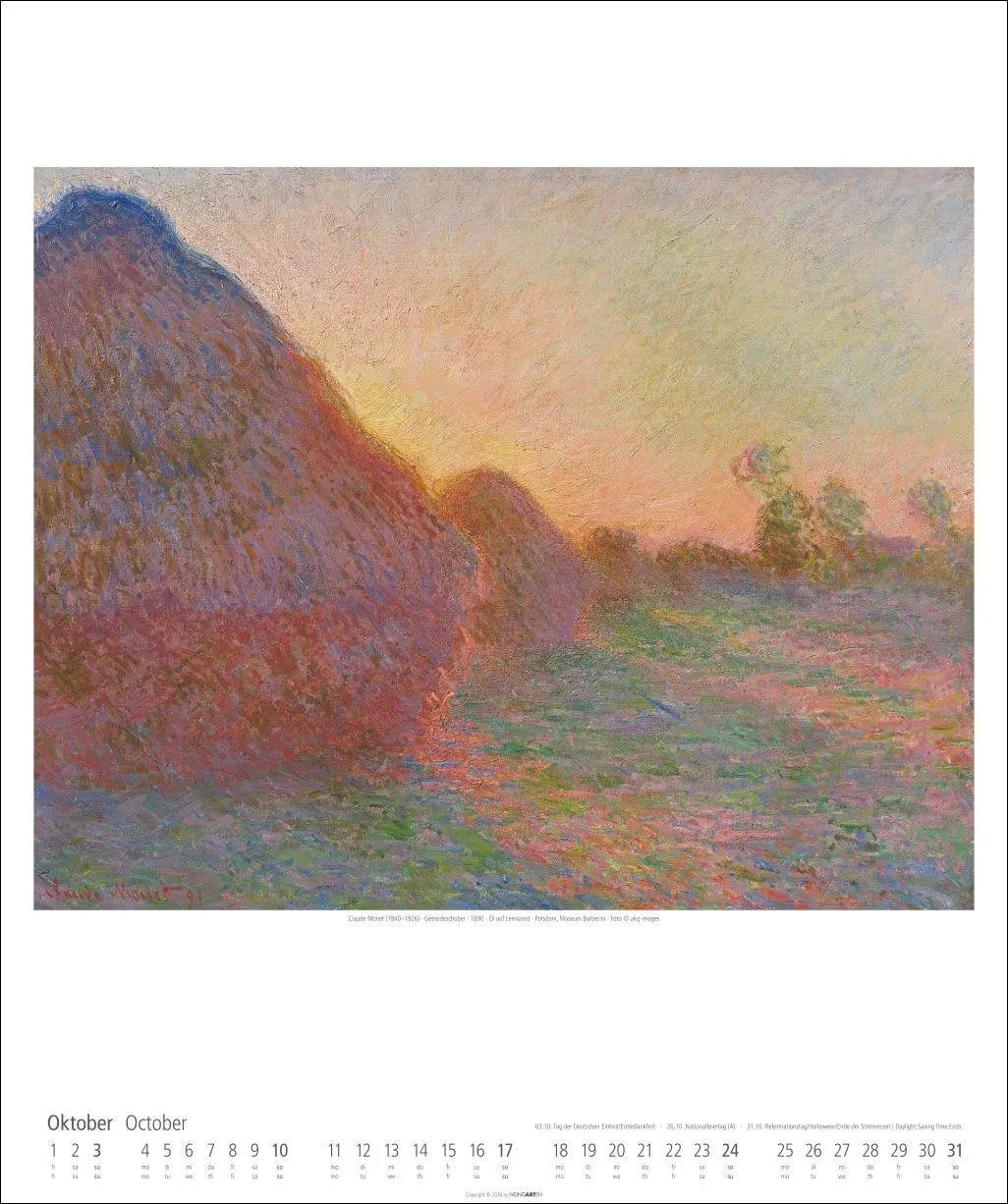 Bild: 9783839903407 | Claude Monet Kalender 2027 | Claude Monet | Kalender | Spiralbindung