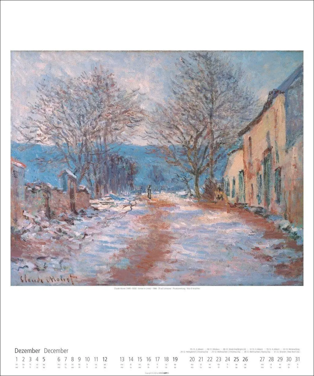 Bild: 9783839903407 | Claude Monet Kalender 2027 | Claude Monet | Kalender | Spiralbindung