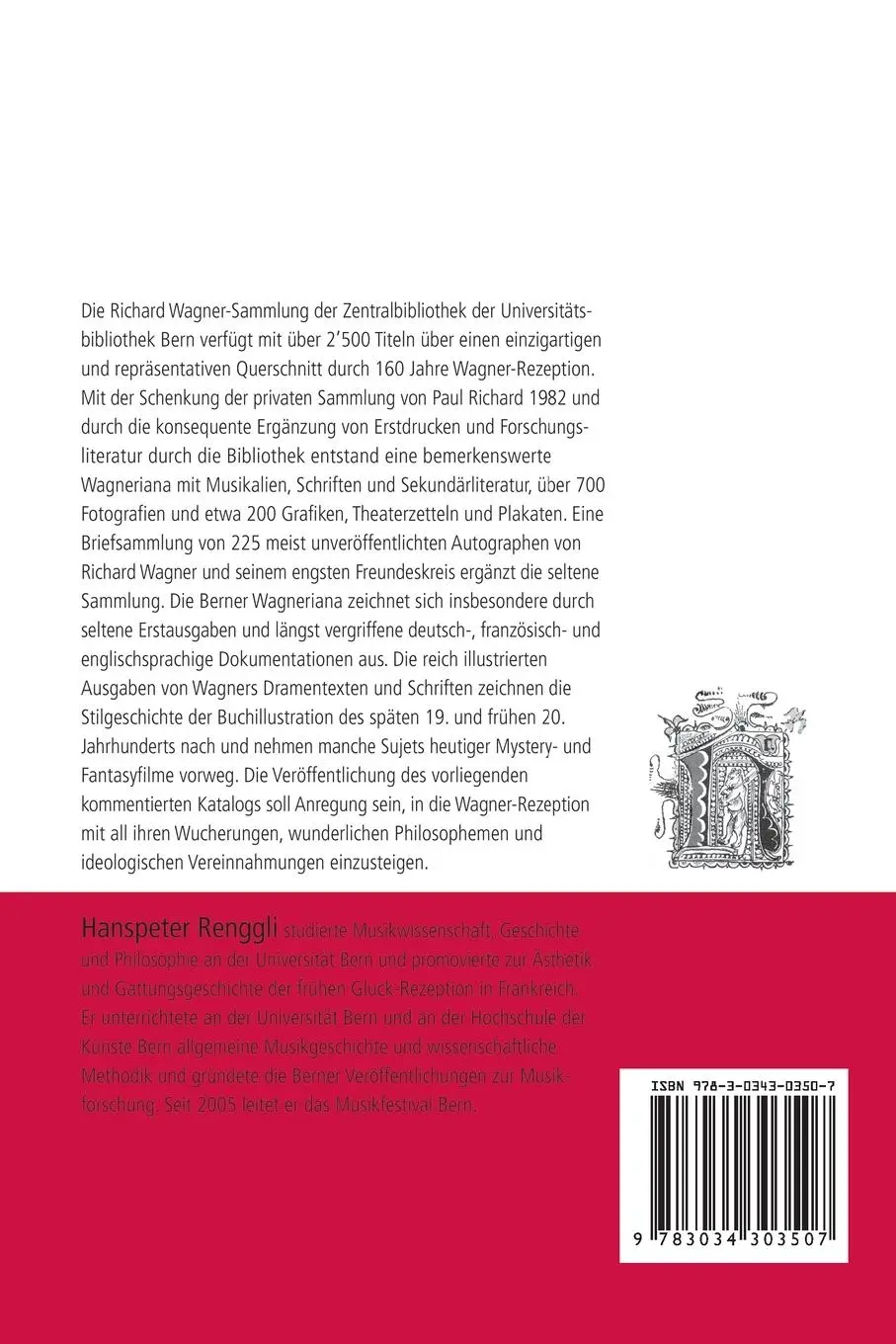 Rückseite: 9783034303507 | Die Richard Wagner-Sammlung der Zentralbibliothek der...
