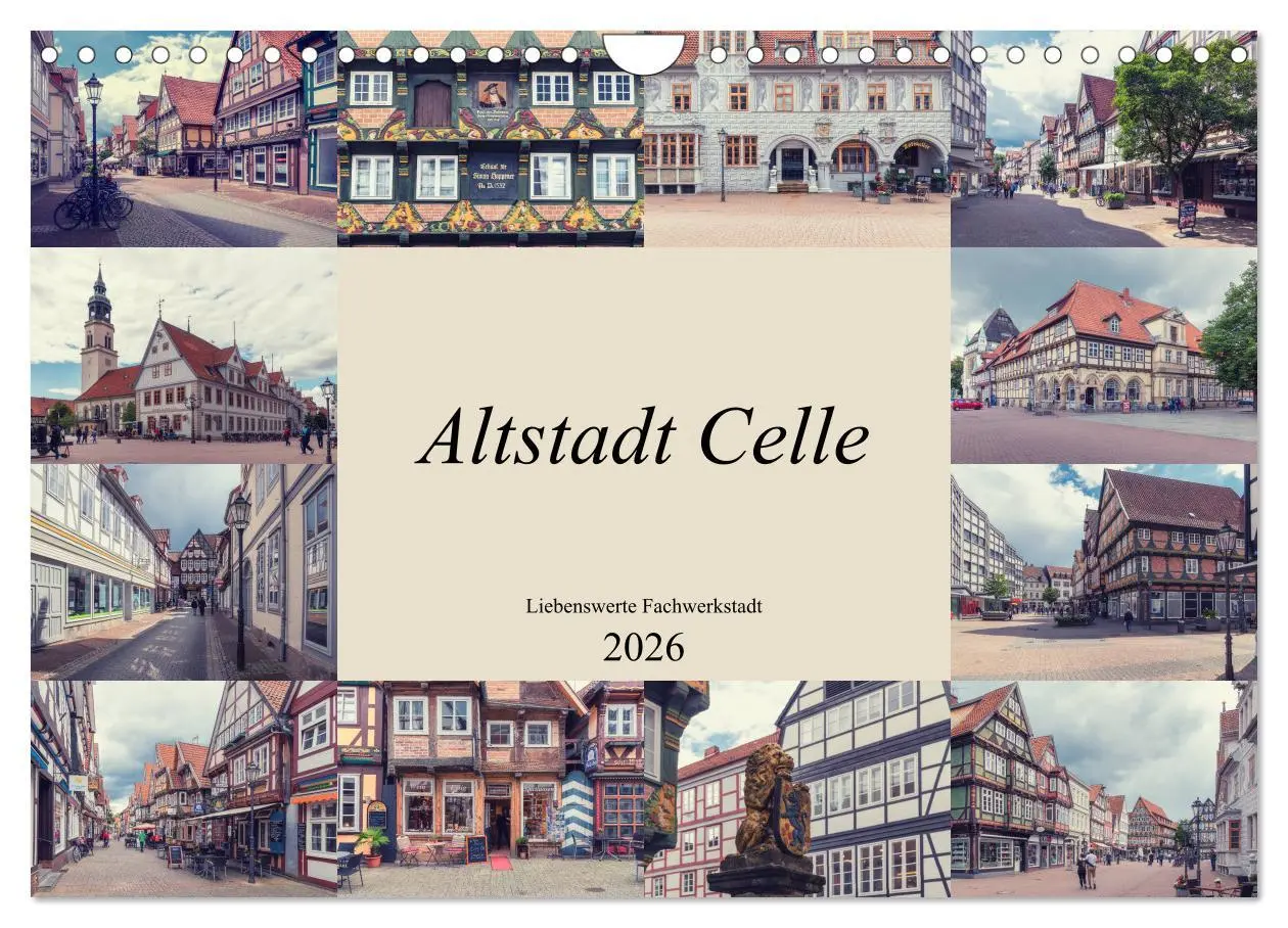 Cover: 9783457683507 | Altstadt Celle (Wandkalender 2026 DIN A4 quer), CALVENDO...