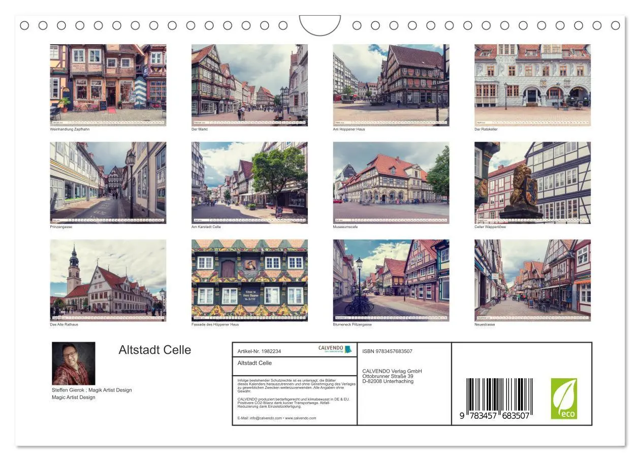 Bild: 9783457683507 | Altstadt Celle (Wandkalender 2026 DIN A4 quer), CALVENDO...