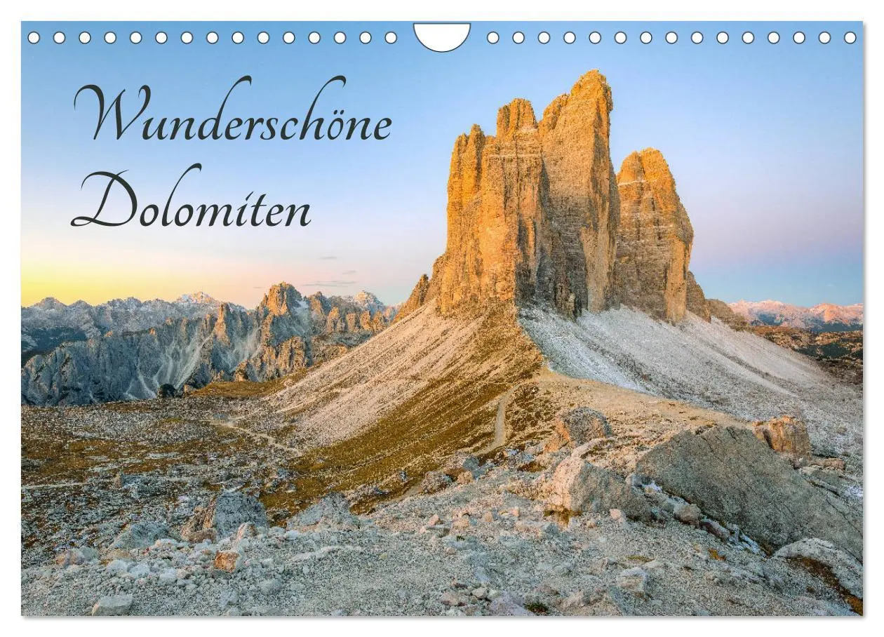 Cover: 9783457753507 | Wunderschöne Dolomiten (Wandkalender 2026 DIN A4 quer), CALVENDO...
