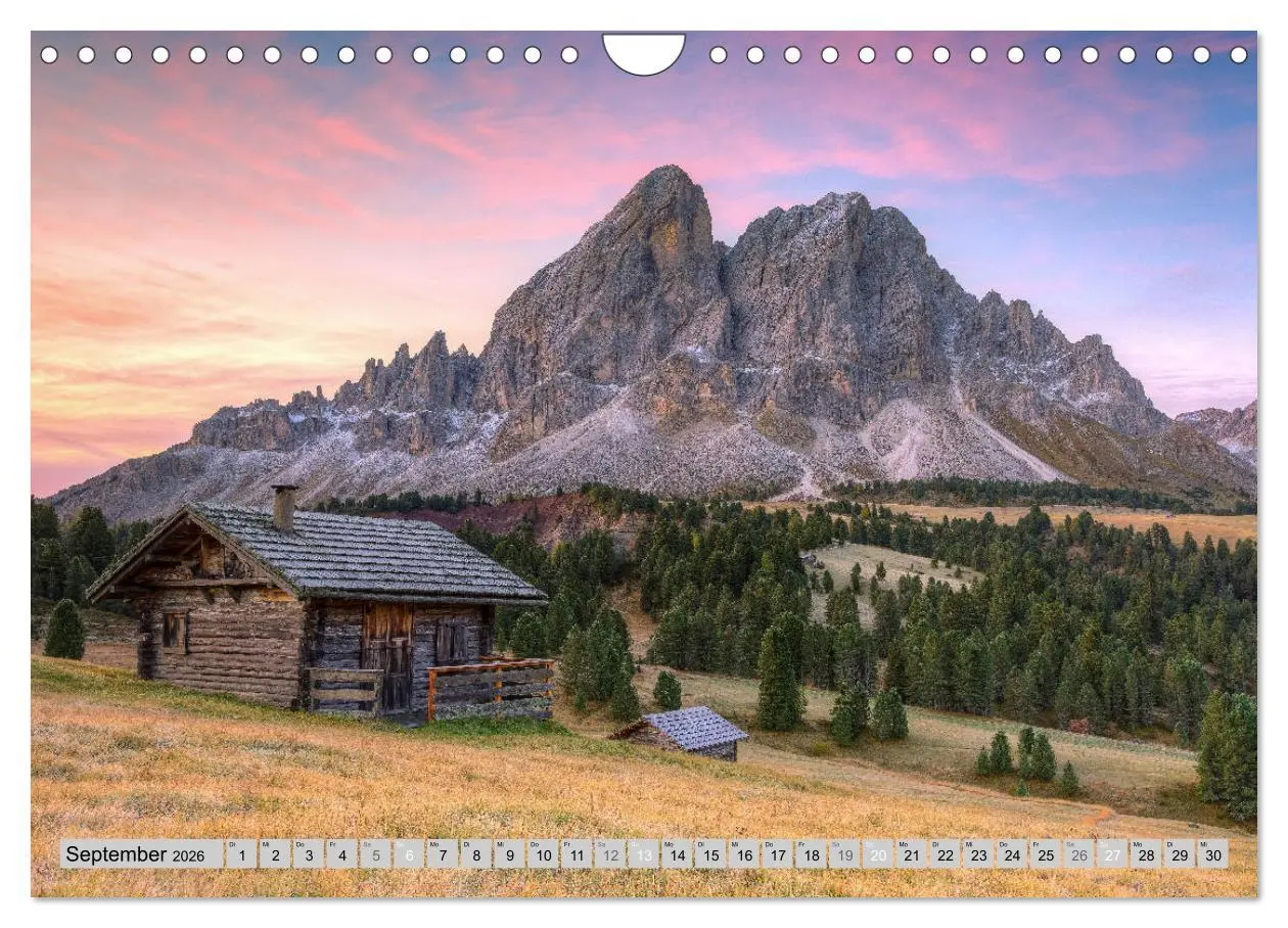 Bild: 9783457753507 | Wunderschöne Dolomiten (Wandkalender 2026 DIN A4 quer), CALVENDO...