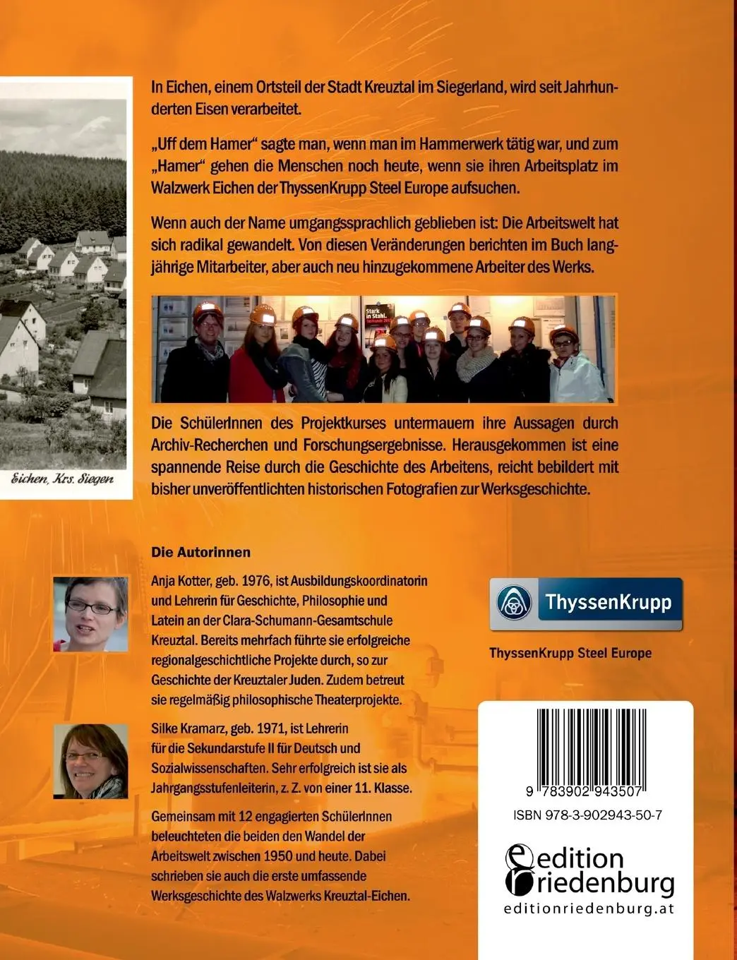 Rückseite: 9783902943507 | "Uff dem Hamer" | Kotter Anja (u. a.) | Taschenbuch | 72 S. | Deutsch