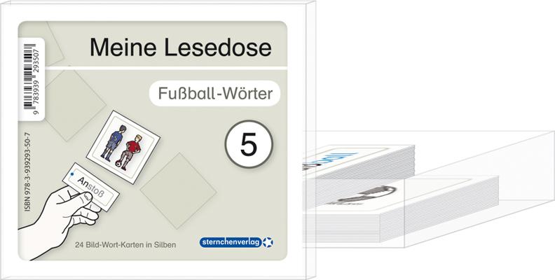 Cover: 9783939293507 | Meine Lesedose 5 - Fußball-Wörter | 24 Bild-Wort-Karten in Silben.