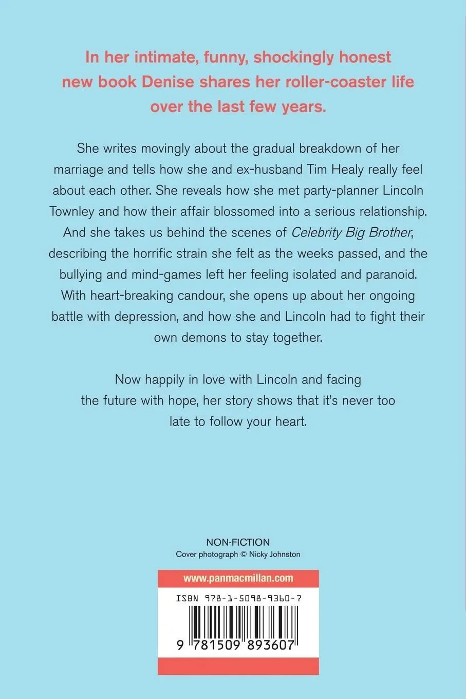 Rückseite: 9781509893607 | Starting Over | The Explosive New Autobiography | Denise Welch | Buch