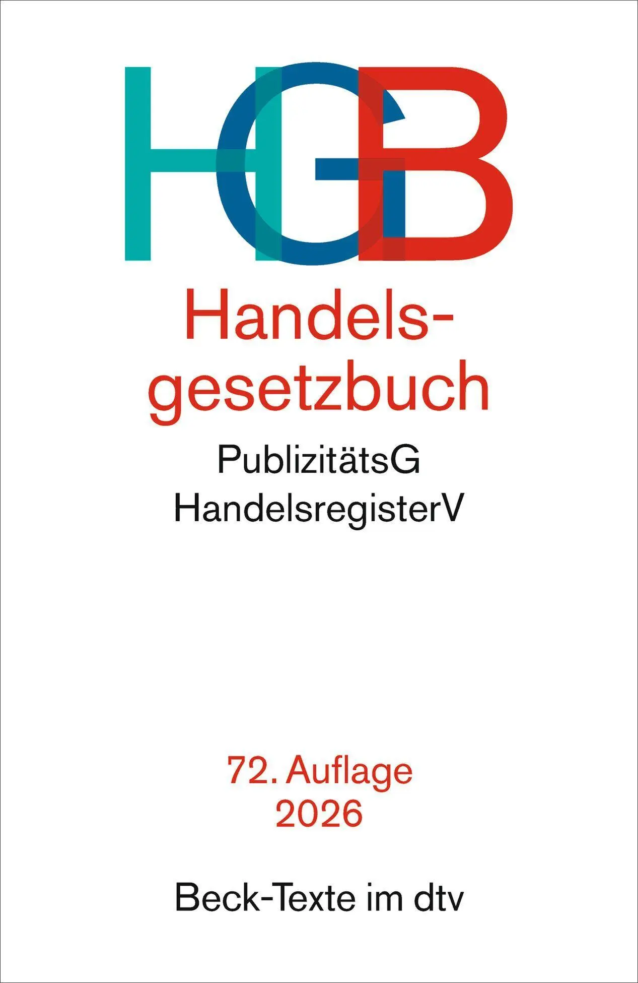 Cover: 9783423533607 | Handelsgesetzbuch. HGB | Taschenbuch | Beck-Texte im dtv | 382 S.