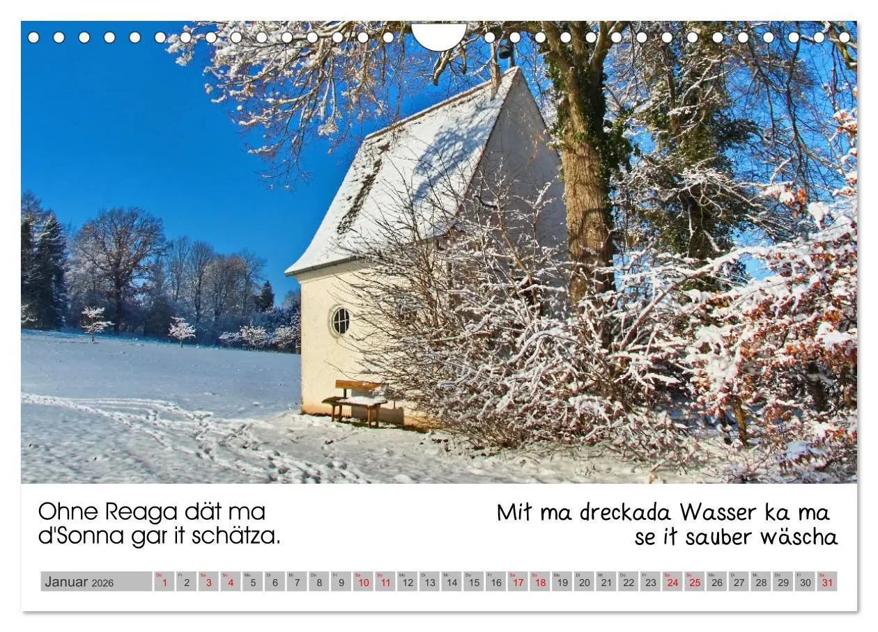 Bild: 9783457363607 | Schwäbische Sprichwörter 1 Wi ma hald so said! (Wandkalender 2026...