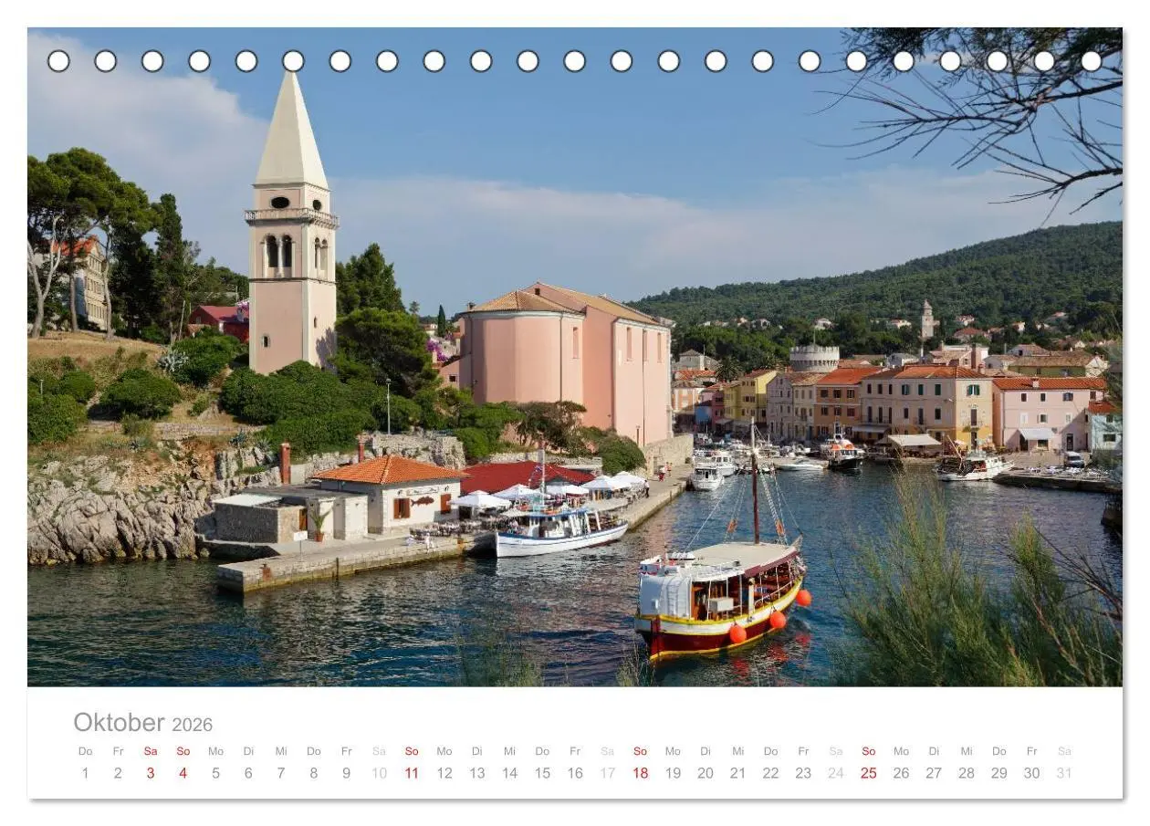 Bild: 9783516143607 | Kroatische Adriaküste (Tischkalender 2026 DIN A5 quer), CALVENDO...