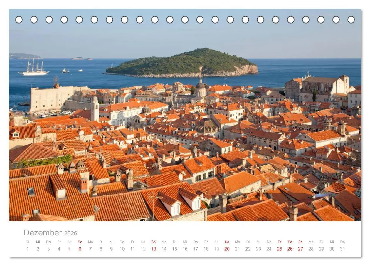 Bild: 9783516143607 | Kroatische Adriaküste (Tischkalender 2026 DIN A5 quer), CALVENDO...