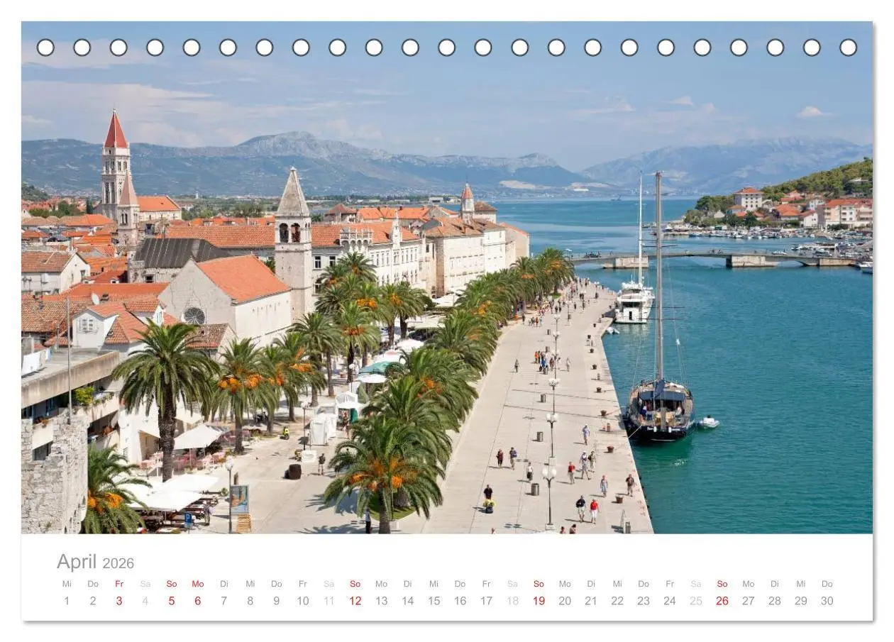 Bild: 9783516143607 | Kroatische Adriaküste (Tischkalender 2026 DIN A5 quer), CALVENDO...