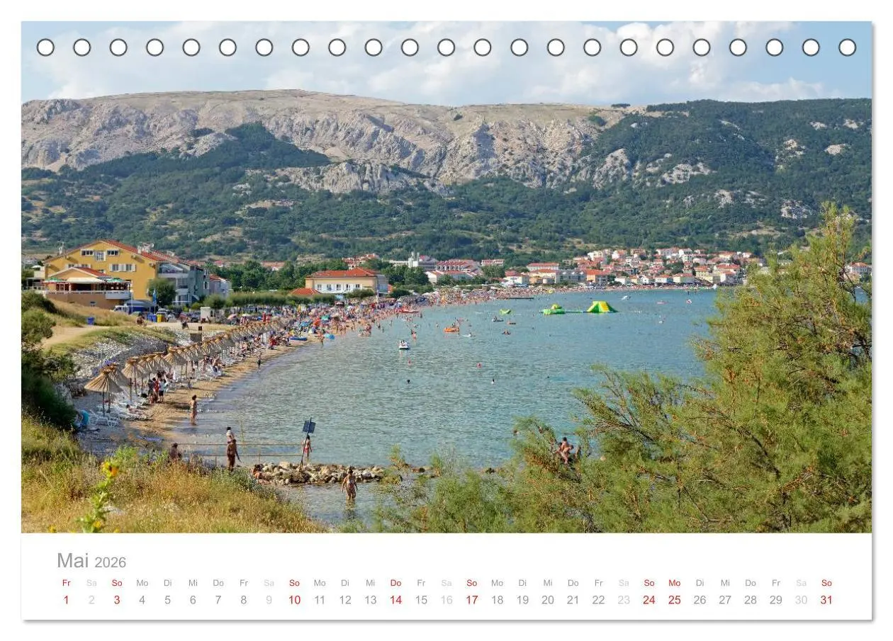 Bild: 9783516143607 | Kroatische Adriaküste (Tischkalender 2026 DIN A5 quer), CALVENDO...