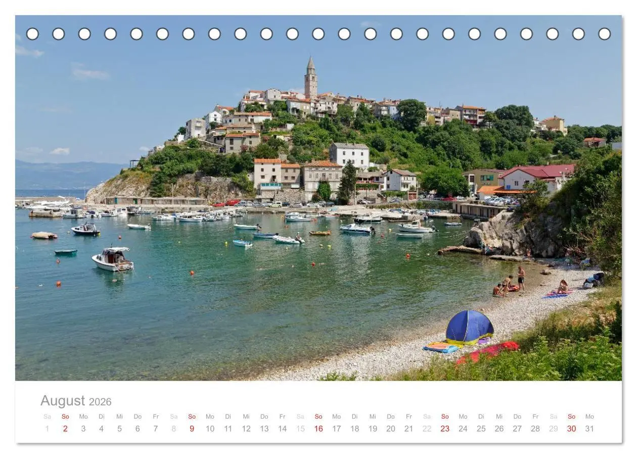Bild: 9783516143607 | Kroatische Adriaküste (Tischkalender 2026 DIN A5 quer), CALVENDO...
