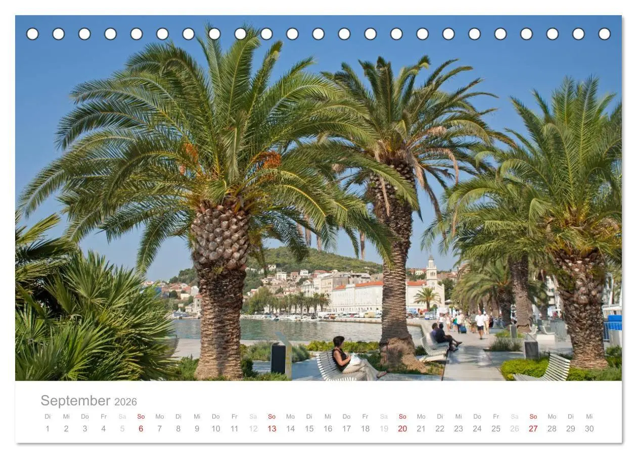 Bild: 9783516143607 | Kroatische Adriaküste (Tischkalender 2026 DIN A5 quer), CALVENDO...