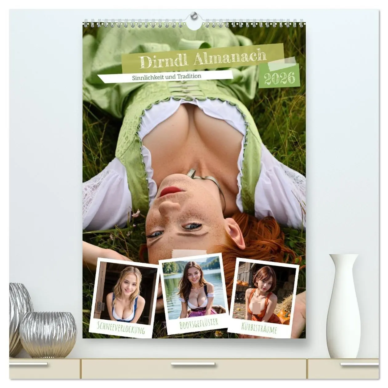 Cover: 9783516523607 | Dirndl Almanach (hochwertiger Premium Wandkalender 2026 DIN A2...