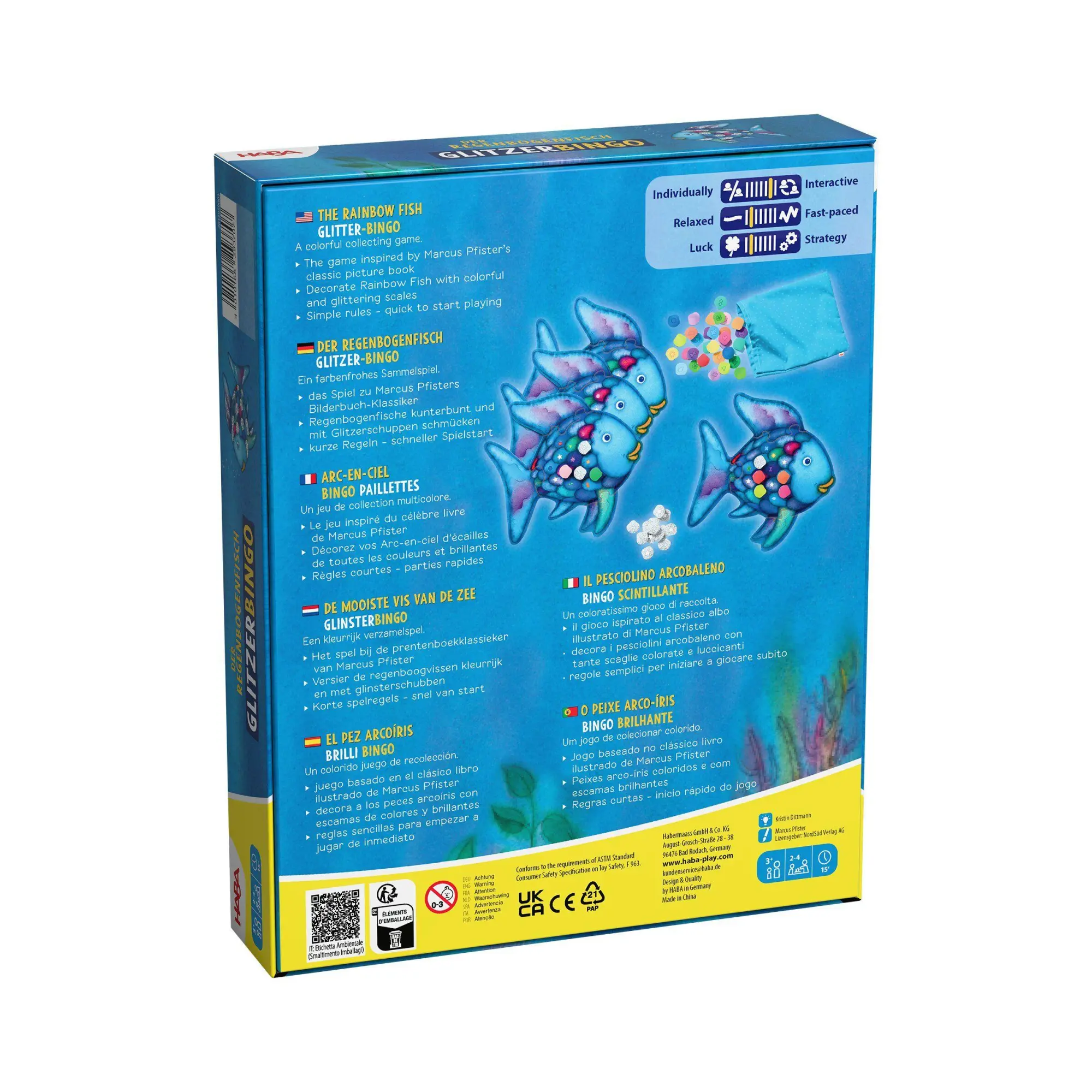 Bild: 4010168293707 | Der Regenbogenfisch - Glitzer-Bingo | Spiel | 2013959001 | Deutsch